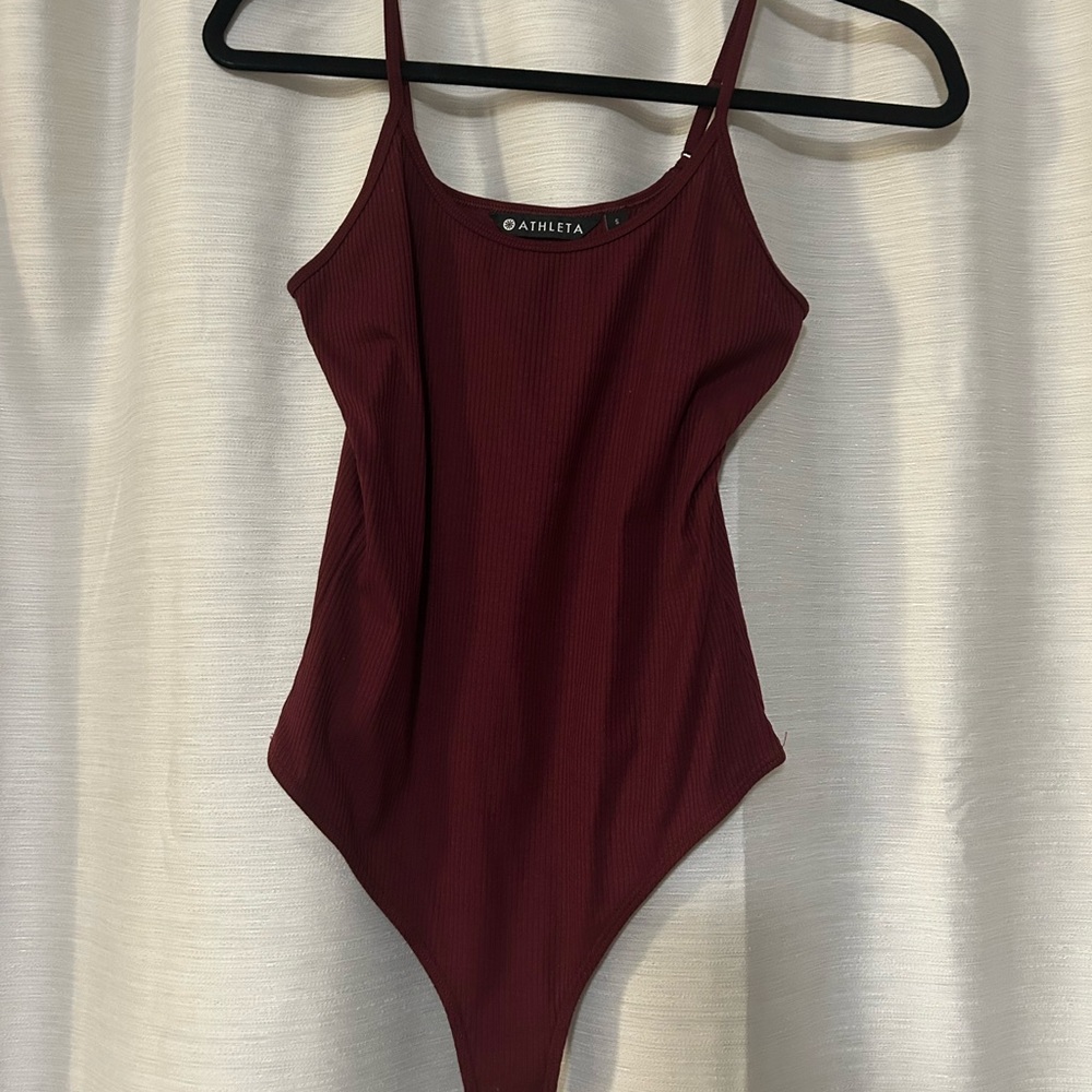 Athleta Women's Burgundy Bodysuit